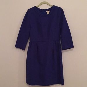 J.Crew cobalt blue 100% wool dress size 4.